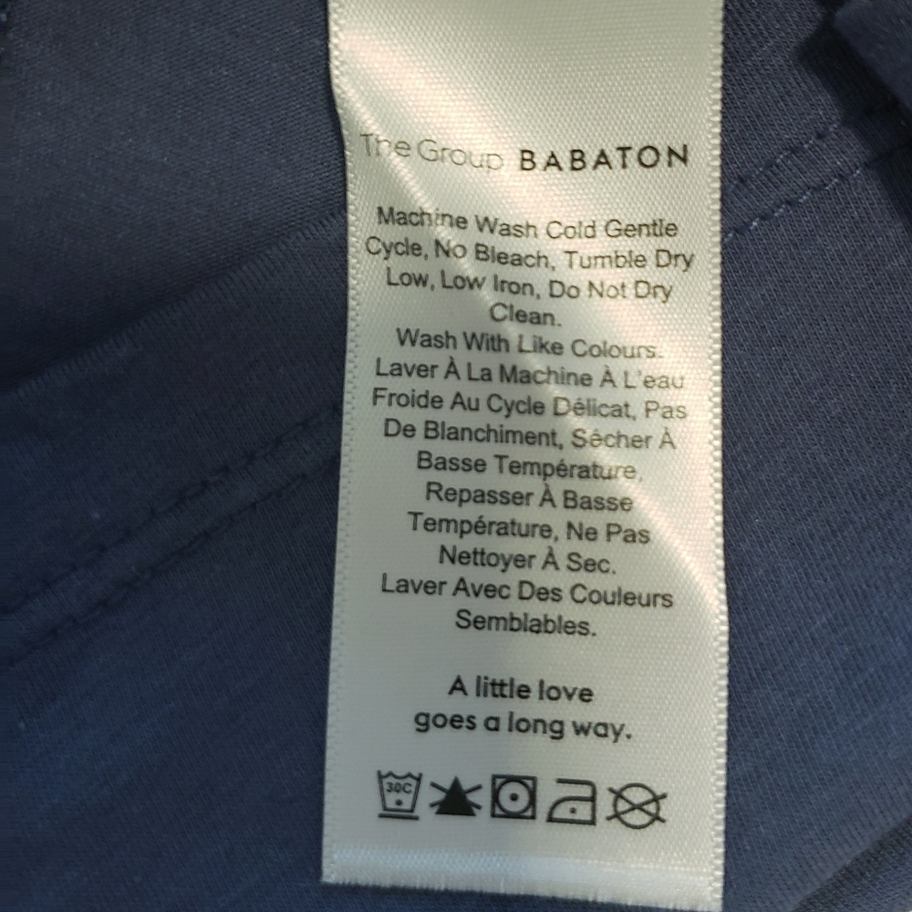 Aritzia Babaton The Group Mindy Overlap Top blue - Picture 6 of 7